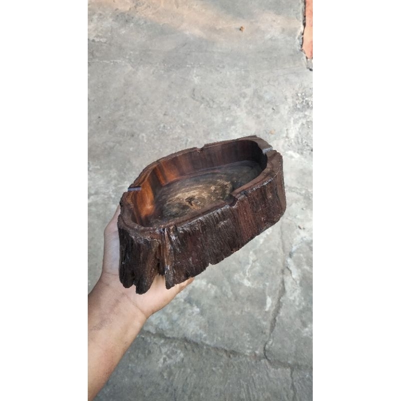 asbak unik akar kayu sonokeling
