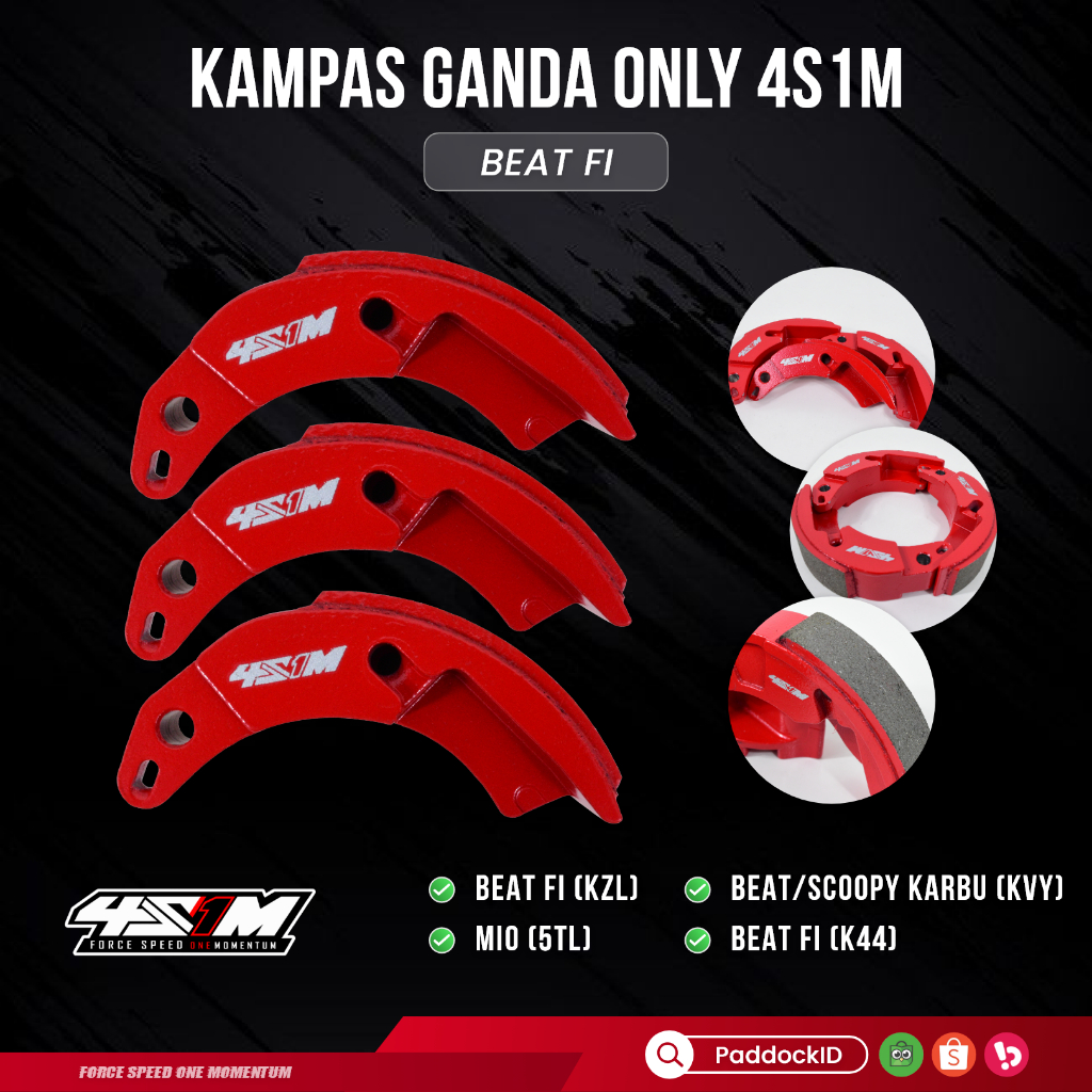 KAMPAS GANDA ONLY 4S1M RACING BEAT FI (KZL) / BEAT/SCOOPY KARBU (KVY) / BEAT FI (K44) / MIO (5TL) - 