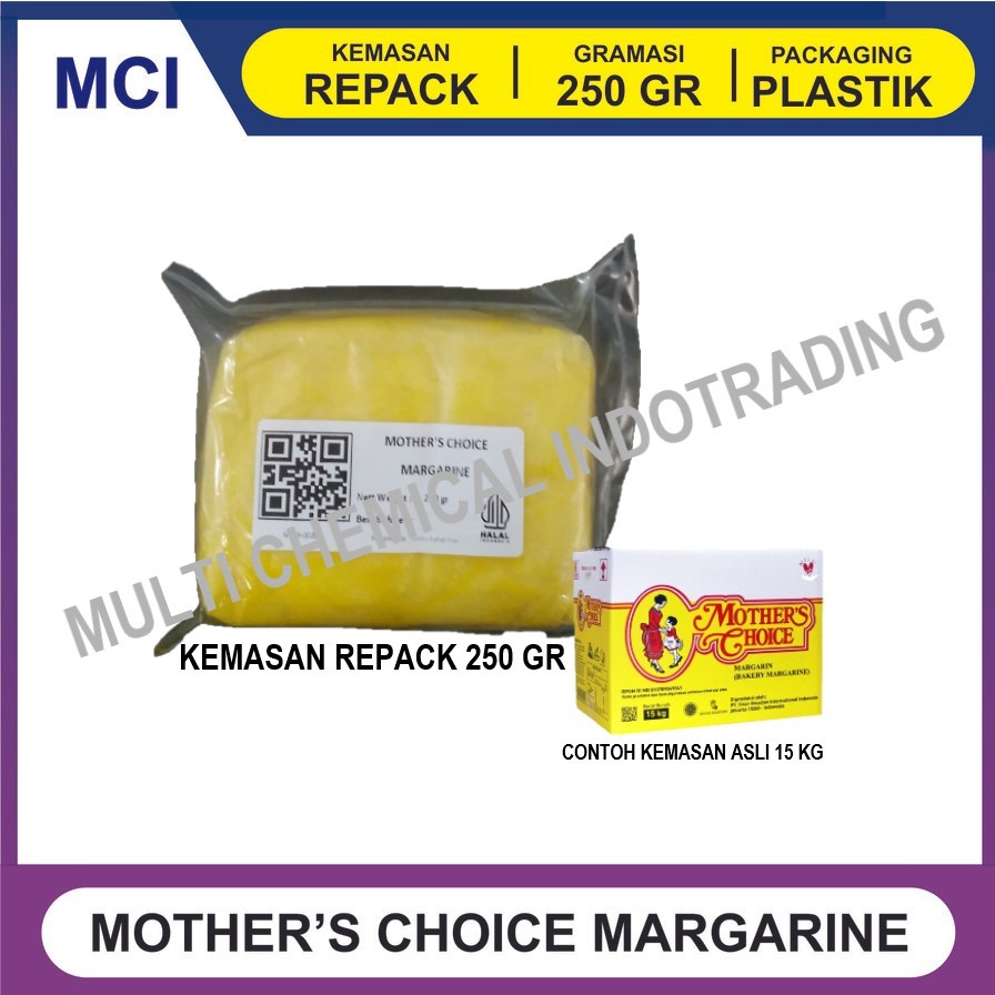 

MOTHER'S CHOICE MARGARINE 250 GR / MOTHERS CHOICE /BAKERY MARGARIN KUE