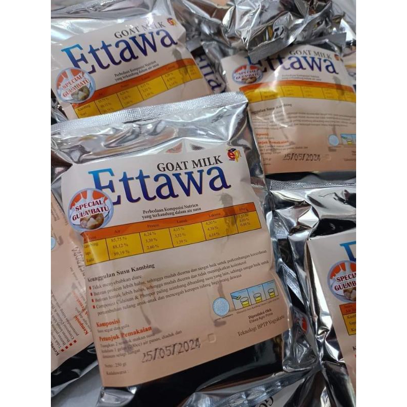 

Ettawa goat milk/ susu kambing gula batu