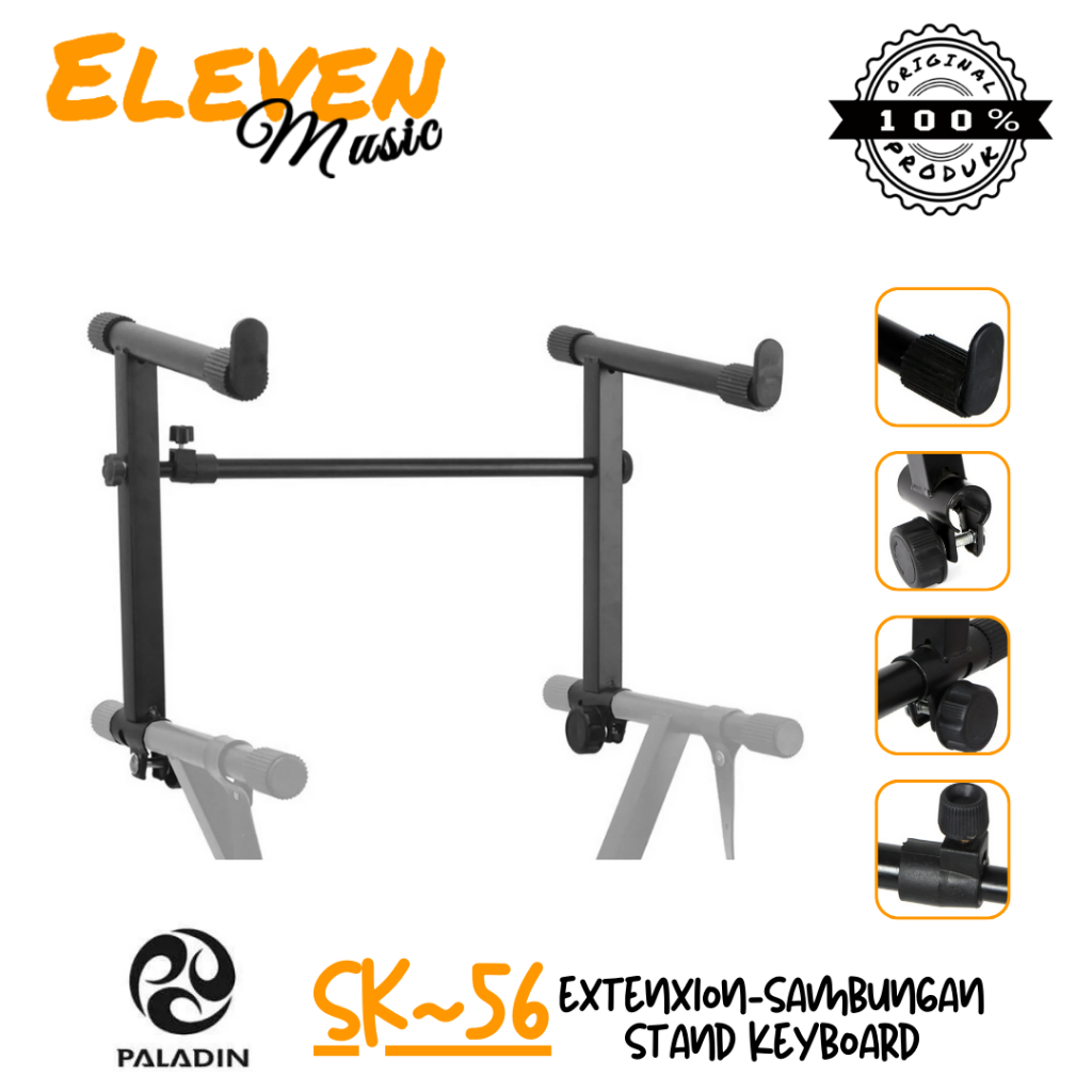 Stand Extenxion Sambungan Untuk Stand Keyboard 2 Bar / 2 Tingkat Paladin Sk56 Original