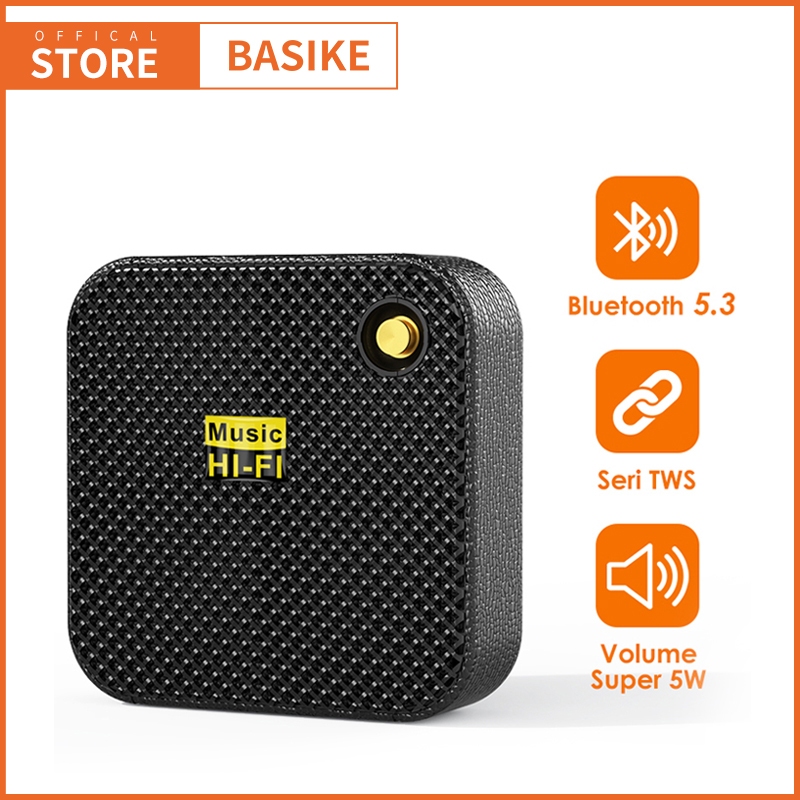 BASIKE Speaker Bluetooth 5.3 Bass Aktif Polytron Karaoke Mendukung Kartu TF Pemutaran USB Multi-Mode