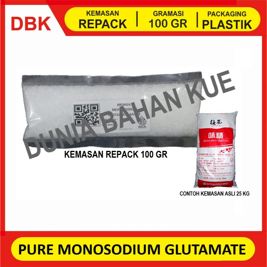 

PURE MONOSODIUM GLUTAMATE / MSG / PECIN / MICIN / VETSIN MURNI| 100 GR