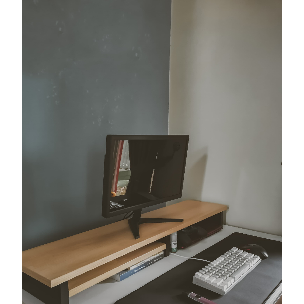 Meja Monitor | Desk Self Monitor | Rak Monitor PC Komputer |  Dudukan Monitor PC | Meja Laptop | Des