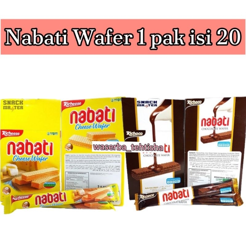 

waserba_tehtisha| Wafer Nabati ecer 1pak isi 20/ Nabati Wafer 500