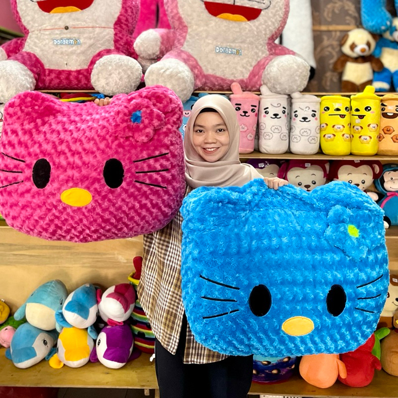 Boneka bantal kepala Hello kitty mawar giant lucu jumbo boneka karakter kepala kucing cat hellokitty