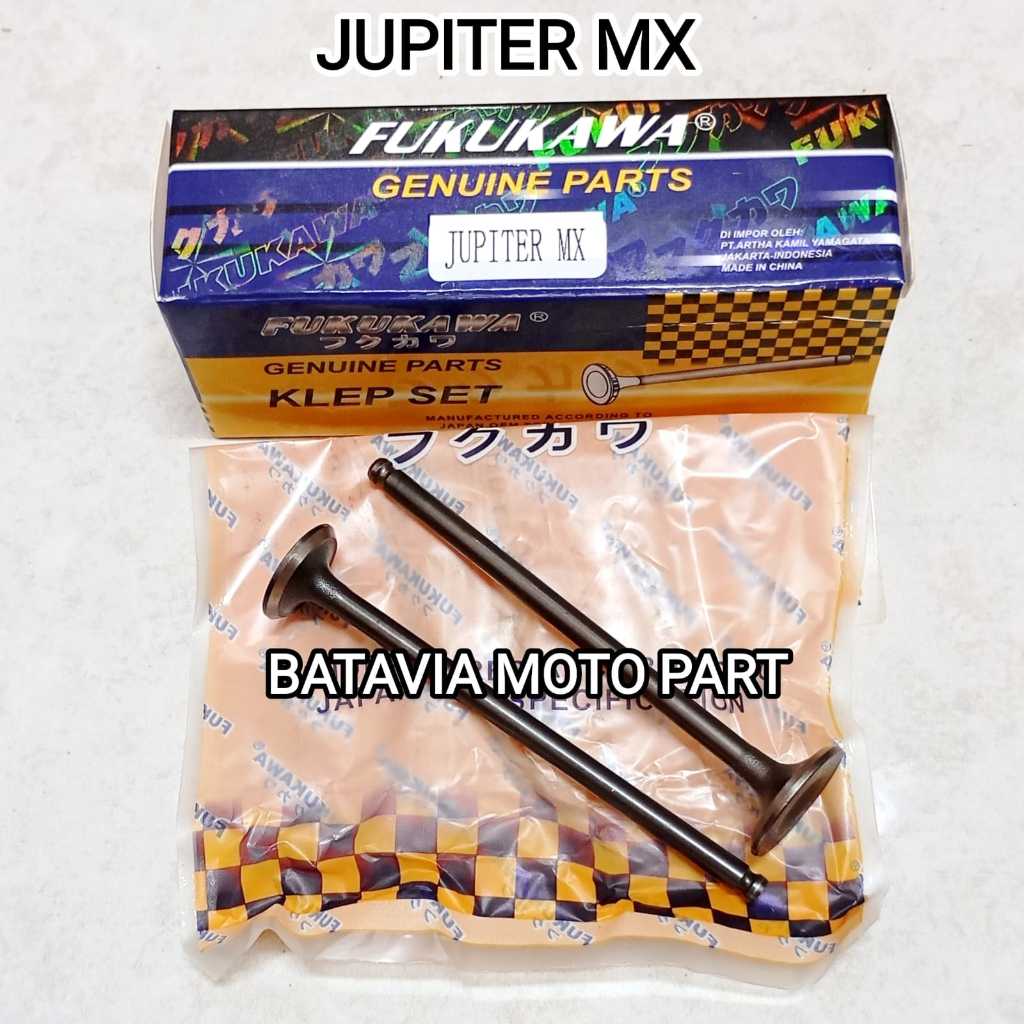 KLEP SET MOTOR YAMAHA JUPITER MX MX KING MX NEW 135 VIXION OLD PAYUNG KLEP IN EX MEREK FUKUKAWA