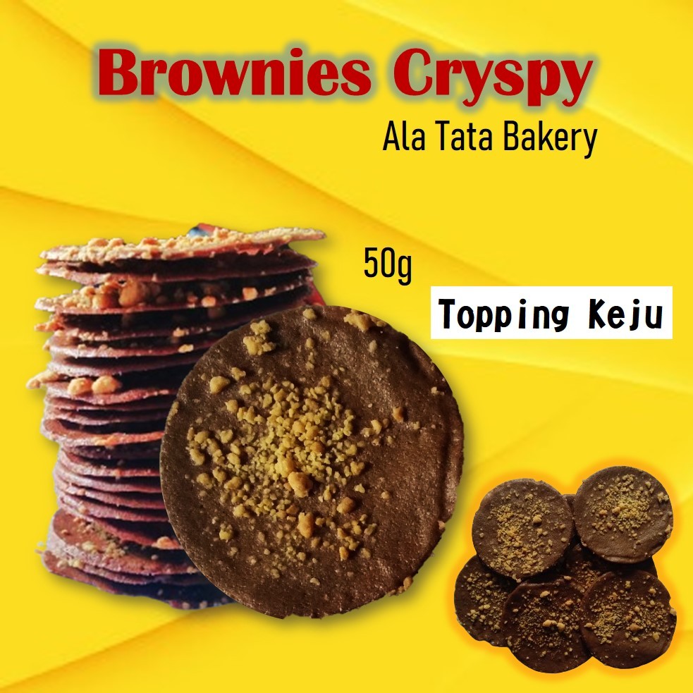 

Brownies Cryspy Keju - Kripik Brownis - Brownies Krispi - Cemilan Viral Renyah Gurih