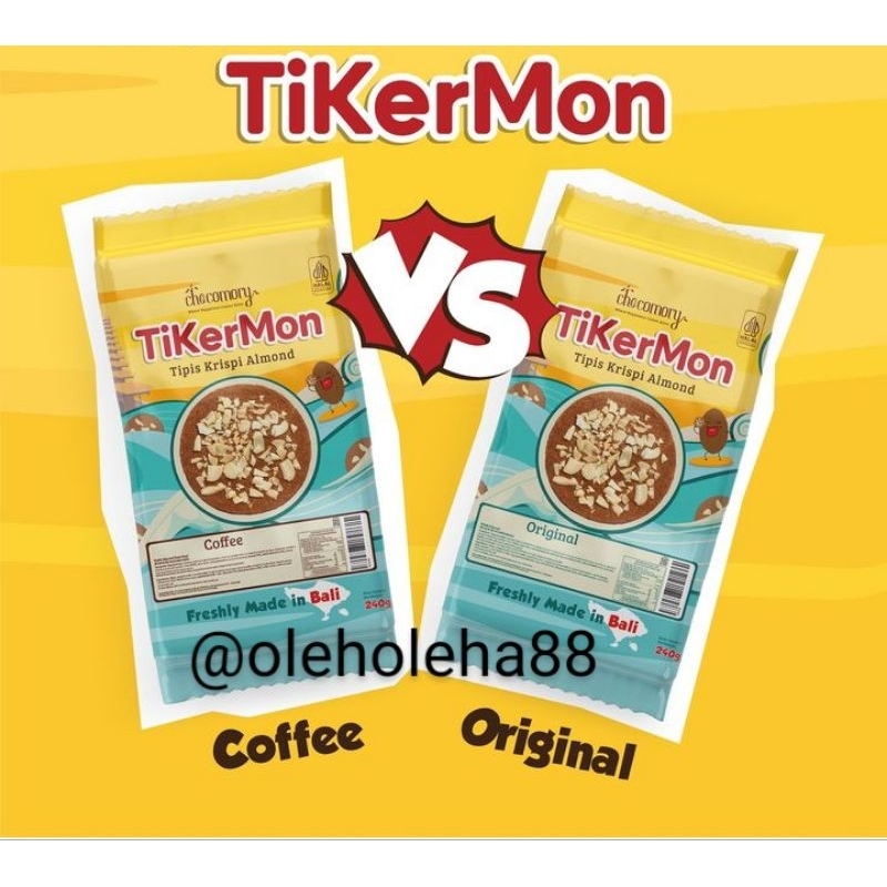 

TIKERMON CRISPY ALMOND 240gr TIPIS KERING ALMOND FREE BUBBLEWRAP HALAL