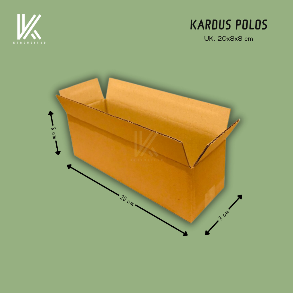 

KARDUS BOX POLOS BARU UK 20x8x8 CM
