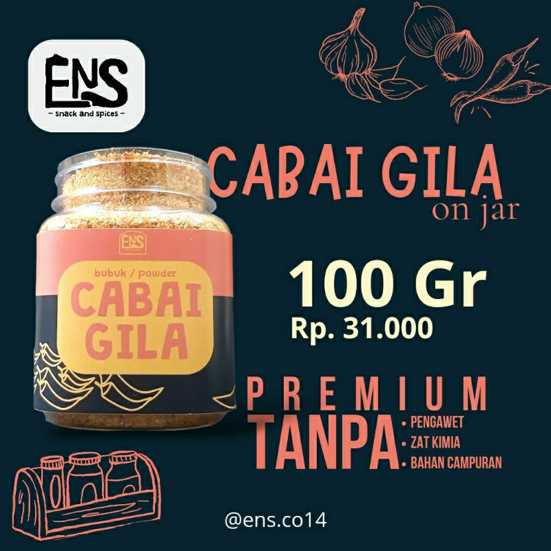 

ens.co14 | PREMIUM CABAI BUBUK POWDER - Cabai Gila