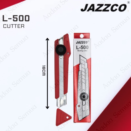 

Stock Banyak 1 Lusin JAZZCO Cutter Besar L5 Pemotong Kes Kardus Serbaa Cutter Blade JAZZCO L5 Murah