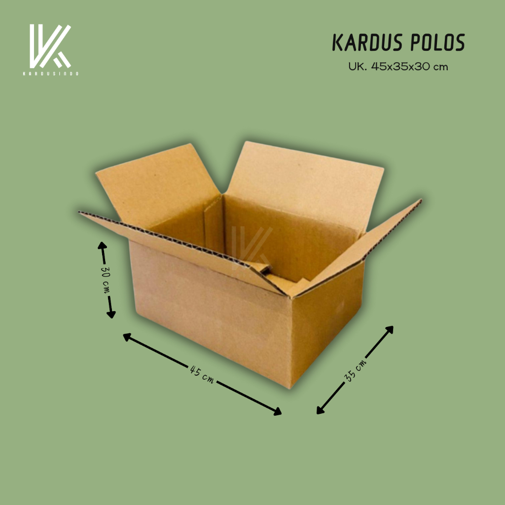 

KARDUS BOX POLOS BARU UK 45x35x30 CM