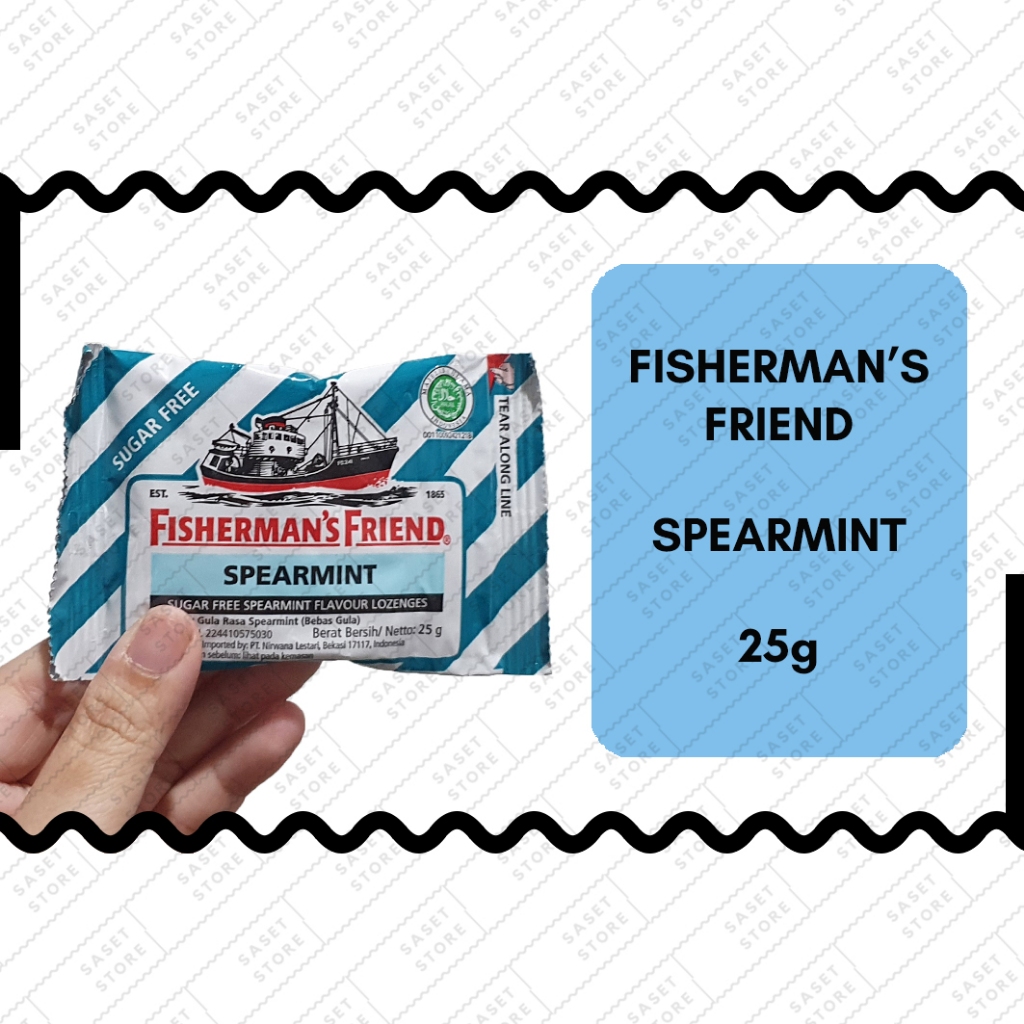 

Fisherman's Friend Permen Spearmint 25g Sachet Bebas Gula