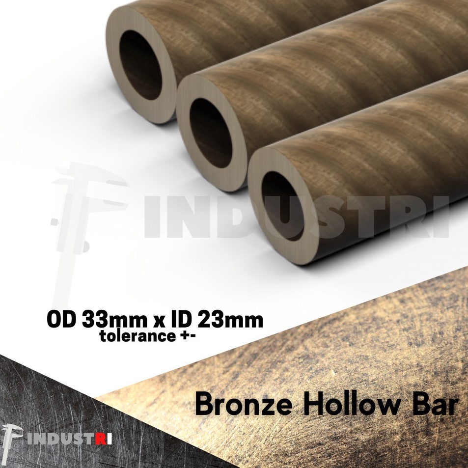 

AS Bronze Lubang ID 33mm x OD 23mm Bronze Hollow Bar per 5mm