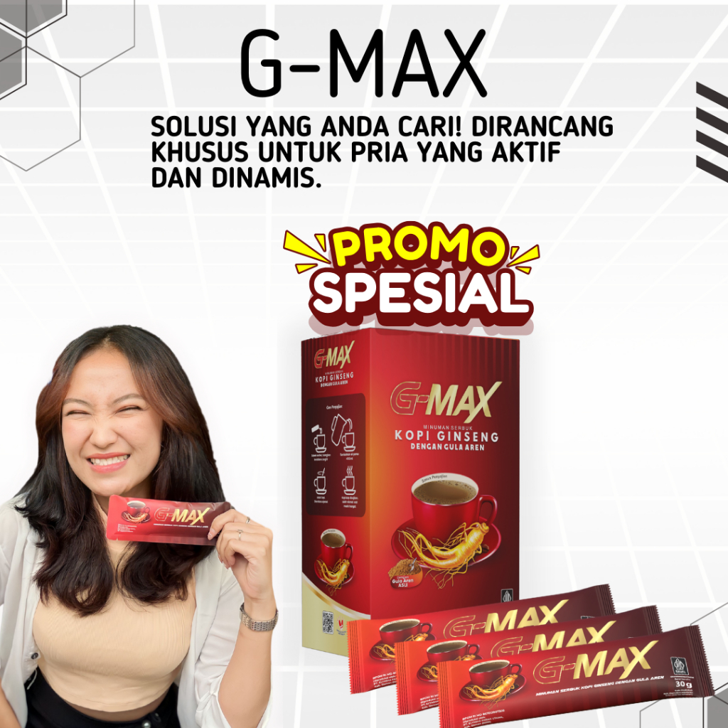 

KOPI STAMINA PRIA DEWASA TAHAN LAMA ORIGINAL BPOM GMAX KOPI EXTRA GINGSENG