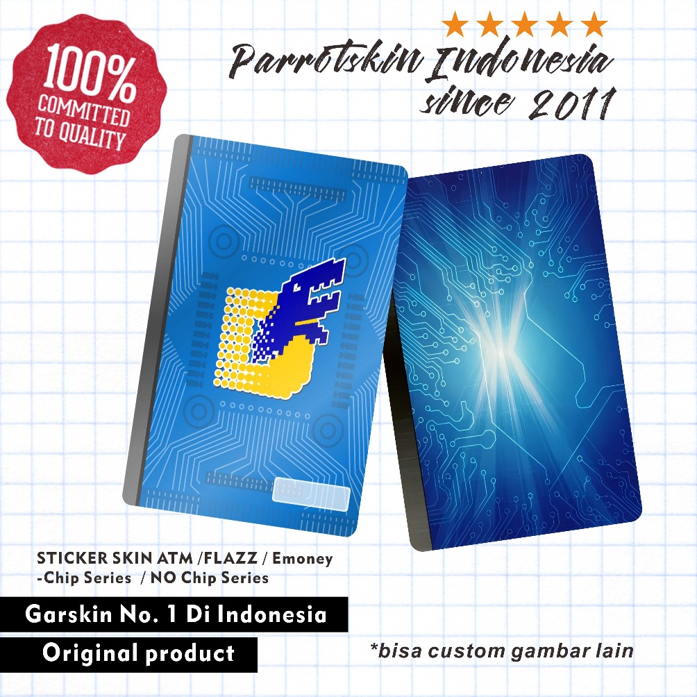

KILAT Sticker Skin Card ATM Emoney Flazz Tapcash Brizzi DIGIMON TAMERS card 2 Sisi kartu