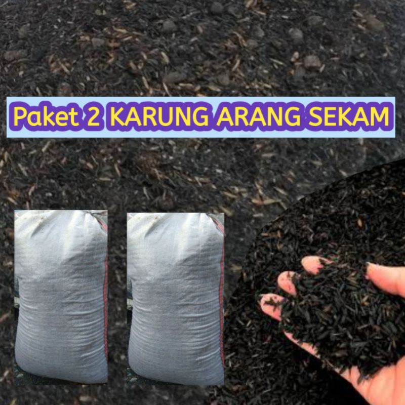 ARANG SEKAM / SEKAM BAKAR ( GROSIR ) paket 2 karung