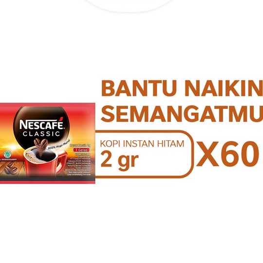 

Terlaris NESCAFE NESTLE Classic 2gr 6pc Kopi coffee by nestle profesional