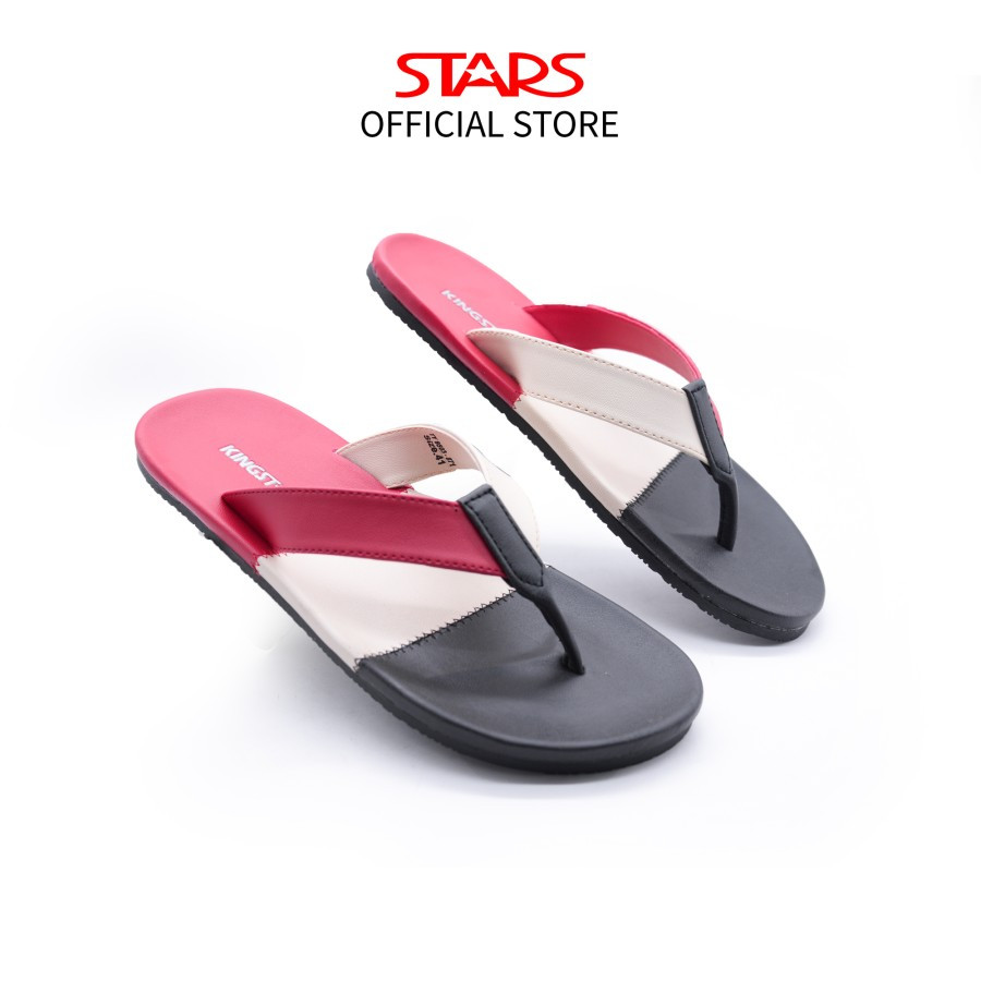 KINGSTAR Sandal Jepit Pria Triple Merah/Putih