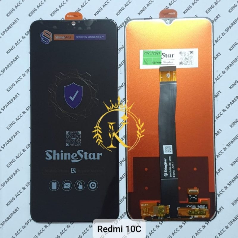 RB9 SHINESTAR LCD TOUCHSCREEN XIAOMI REDMI 10C / 12C / POCO C40 / POCO C55 BLACK SHINESTAR