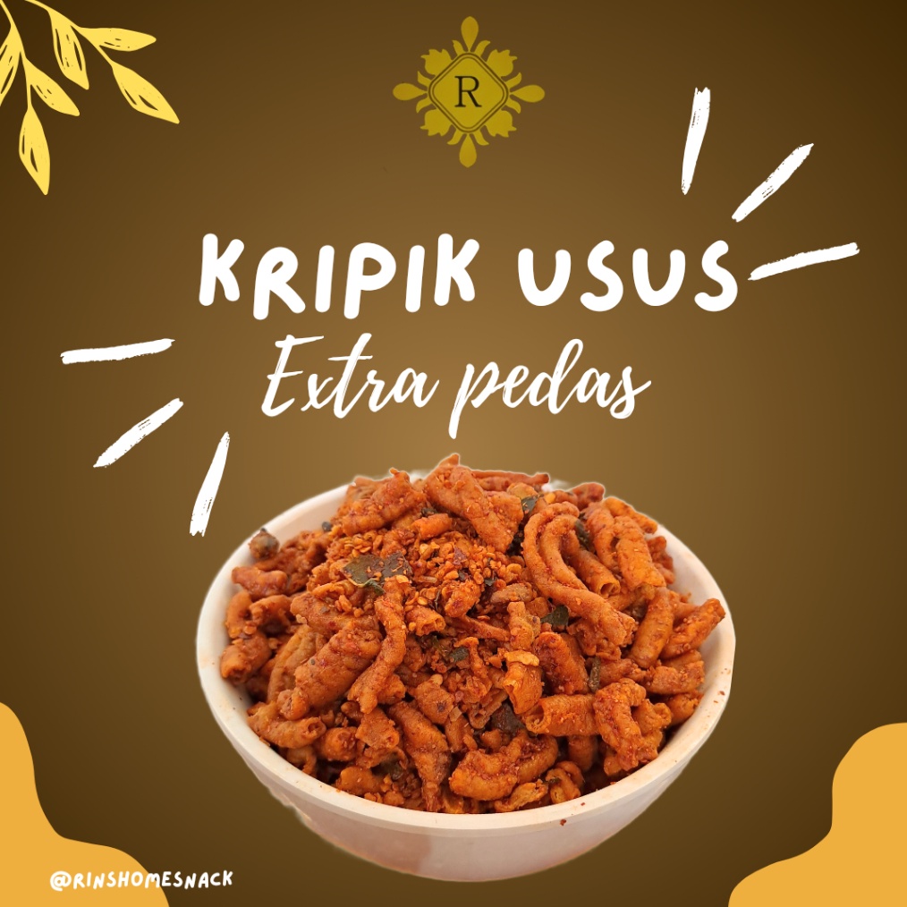 

Termurah kripik Usus Ayam Gokil Extra Pedas Daun Jeruk 5 gram