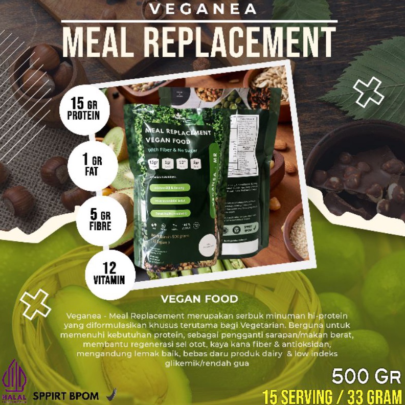 

Termurah VEGANEA Meal Replacement Fiber Instant Pengganti Makan