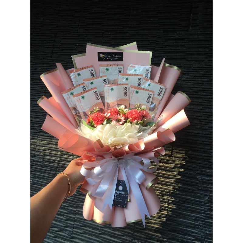 Buket Uang Lima Ribuan (10 Lembar)