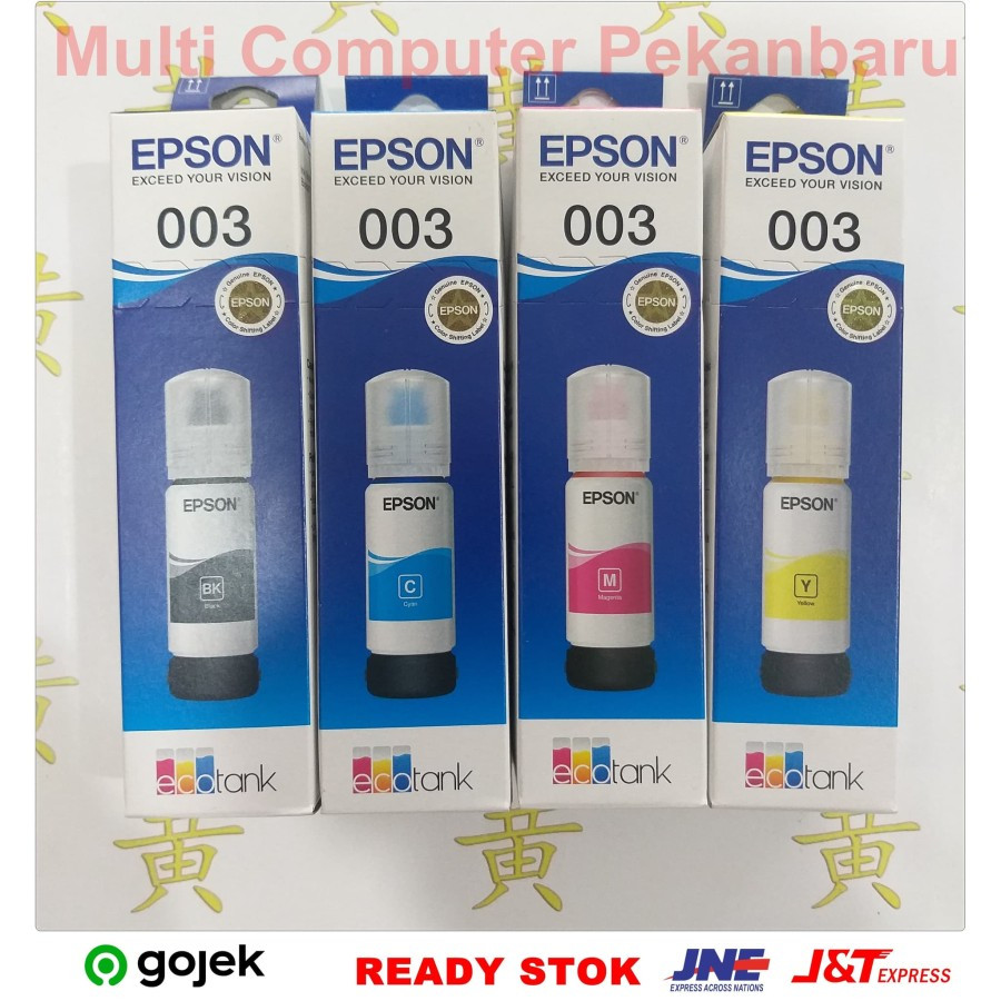 1SET - Tinta Epson 003 Original - Ink Epson 003 Ori - Tinta 003 Asli