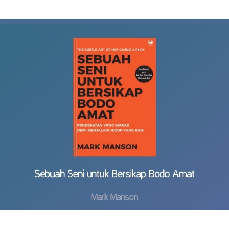 

seni untuk bersikap Bodo amat (ebok)