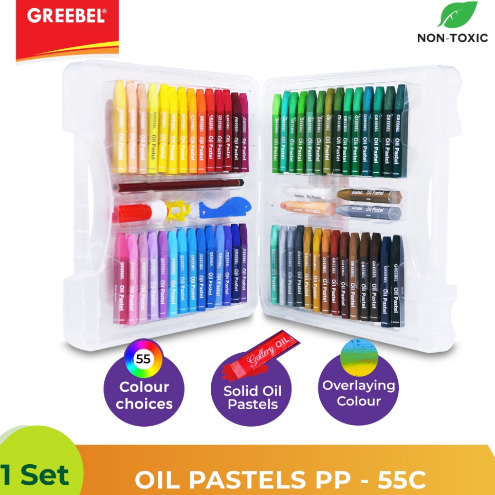 

Terjangkau GREEBEL Krayon KIDS OIL PASTEL tidak berdebu cerah untuk Sekolah Anak professional non toxic 55 warna