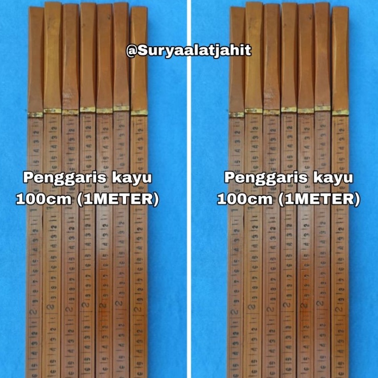 

Diskon Penggaris kayu 1cm 1Meter rp331pcs