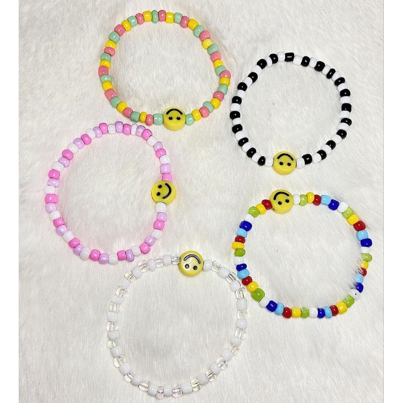 Gelang Warna warni | Bracelet Beads | Gelang Smile | Beads warna warni