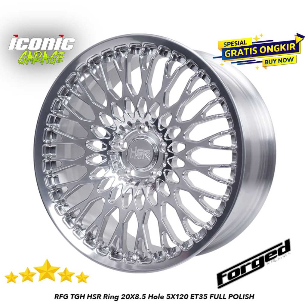 velg mobil bmw, discovery, rangerover, transporter ring20 pcd 5x120 RFG TGH R20 original forged