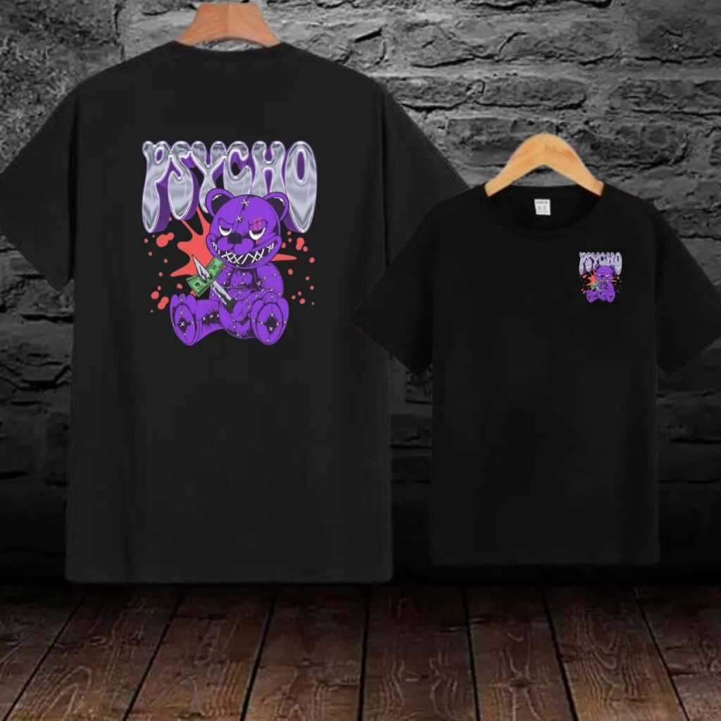 Baju Kaos Tshirt Distro Gambar Depan Belakang Pakaian Pria Wanita dewasa Keren Lengan Pendek Katu