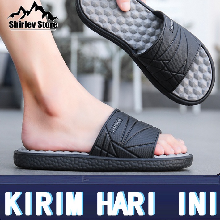 GROSIR   Ready Stock Promo  COD  Sandal Pria Sandal Cowok Sendal Slop Pria Sandal Slop Sandal Rumah 
