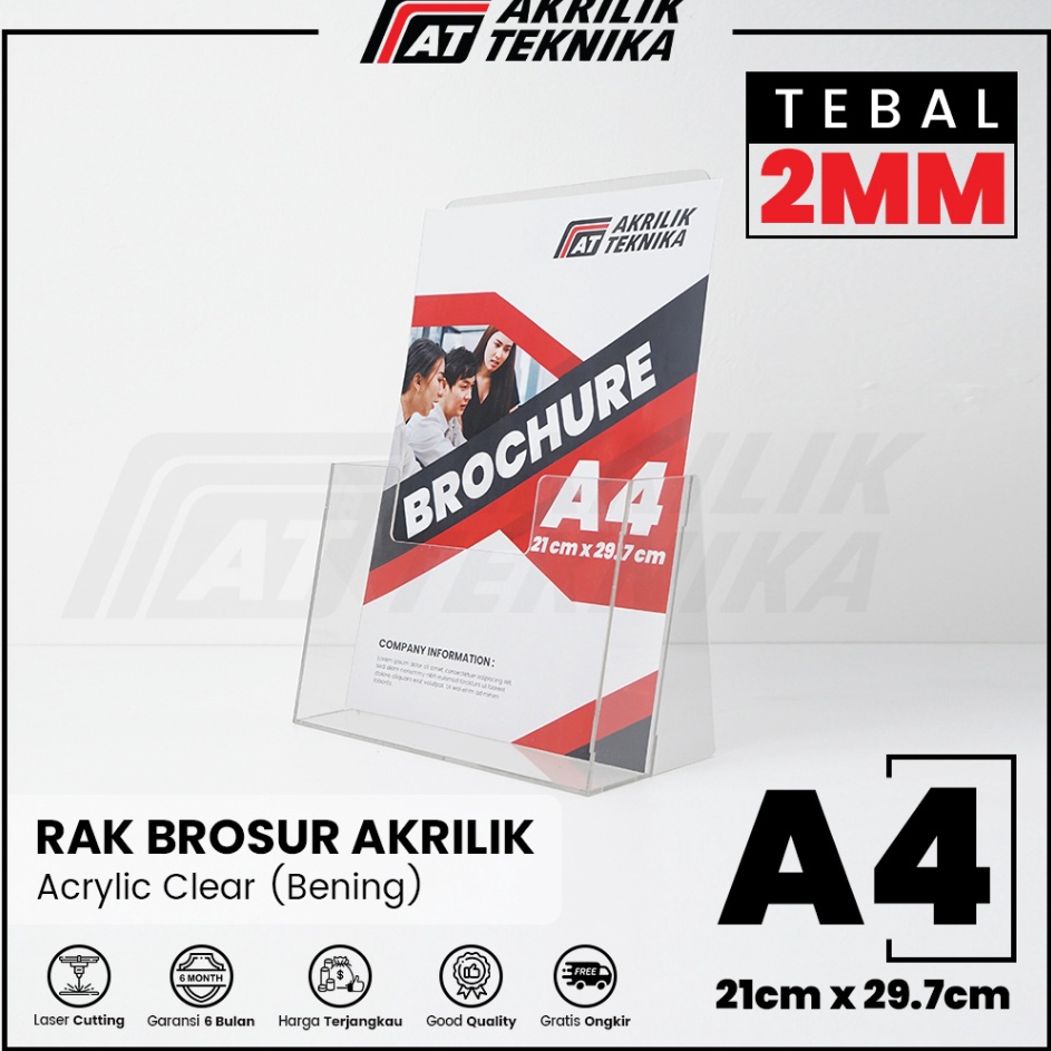 

Rak Akrilik Display Menu Ukuran A4