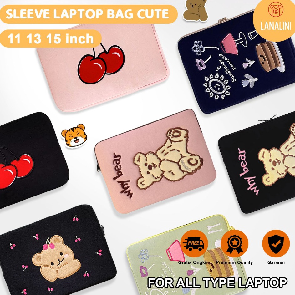 Sleeve Pouch Sarung Tas Poble Bag Case Ipad Tab Tablet Macbook Air Pro Laptop Asus VivoBook Zenbook 