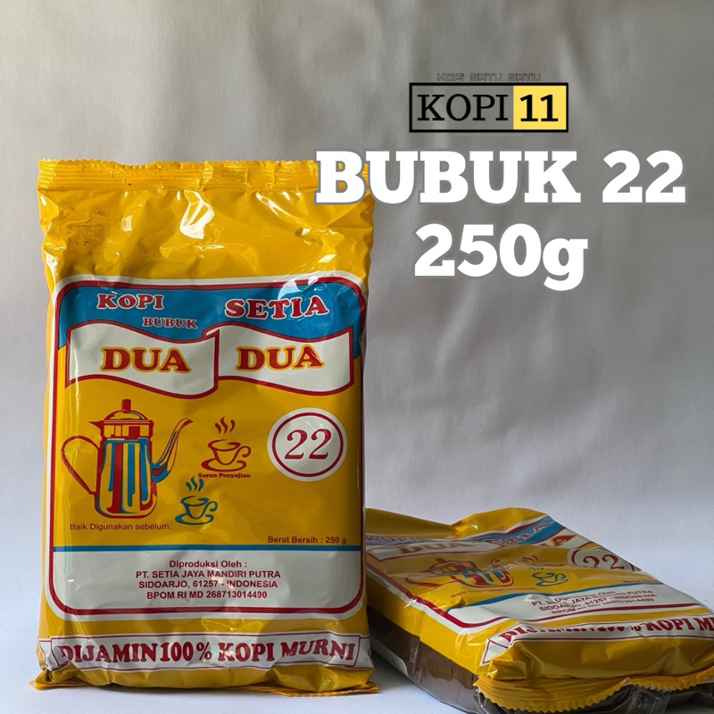 

Kopi 22 Kopi Bubuk Dua Dua 250g 100% Kopi Murni Kopi Dua Dua Kopi Duadua Kopi Dua-Dua