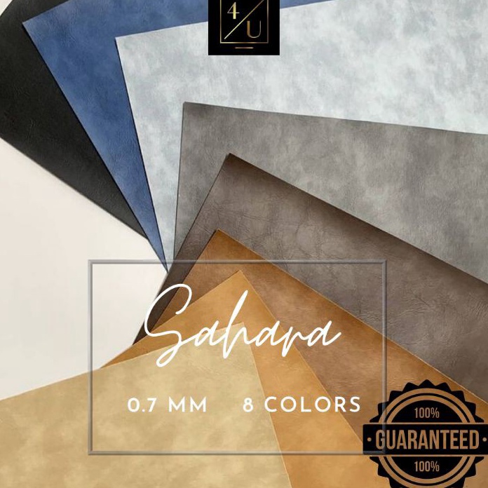 D2289 MURAH Kain Kulit Sintetis Meteran Bergaransi PVC  Sahara 1x137m Bahan Tas Oscar