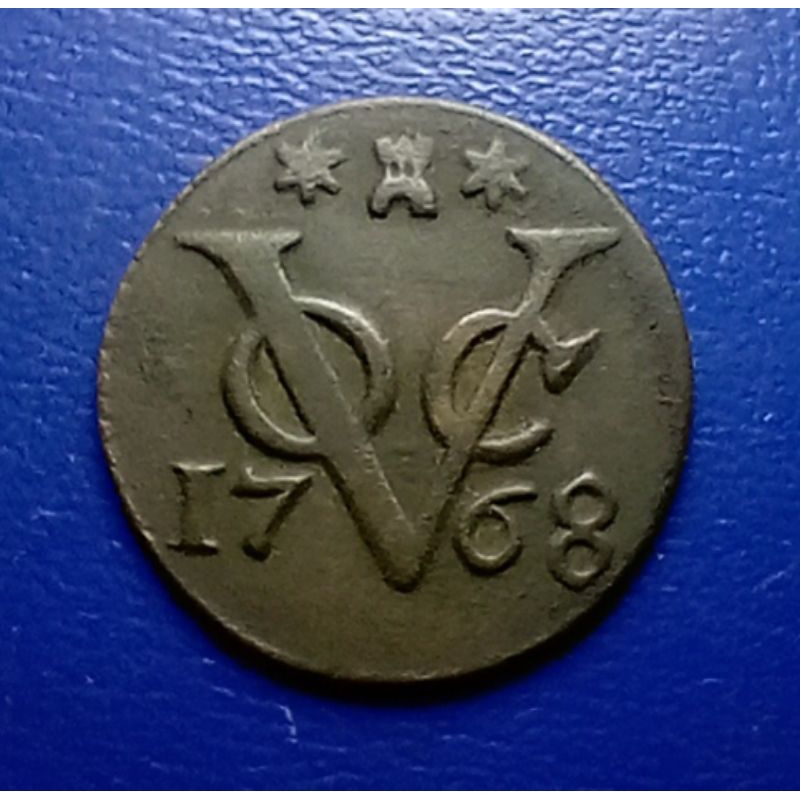 Koin VOC 1 Duit Zeelandia 1768 Nice