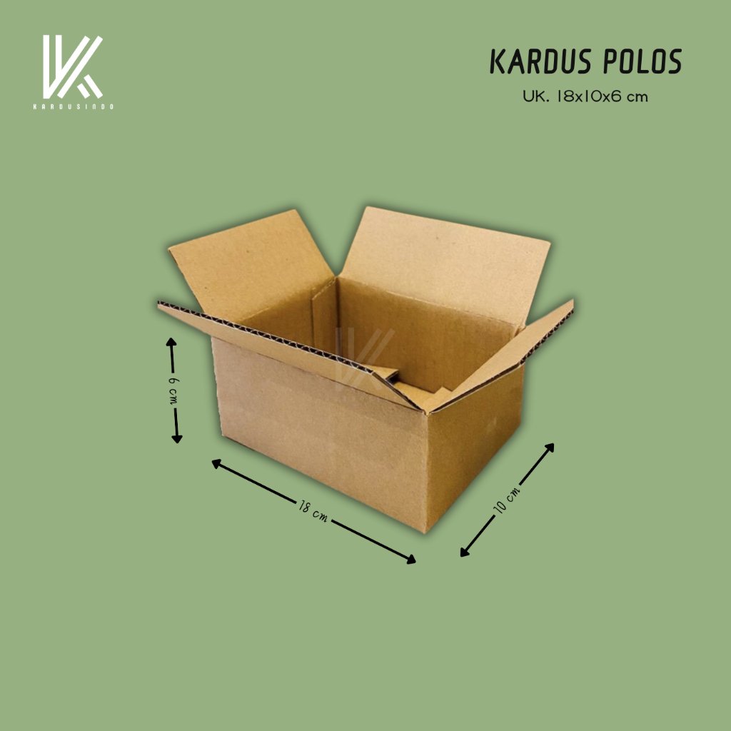 

KARDUS BOX POLOS BARU UK 18x10x6 CM