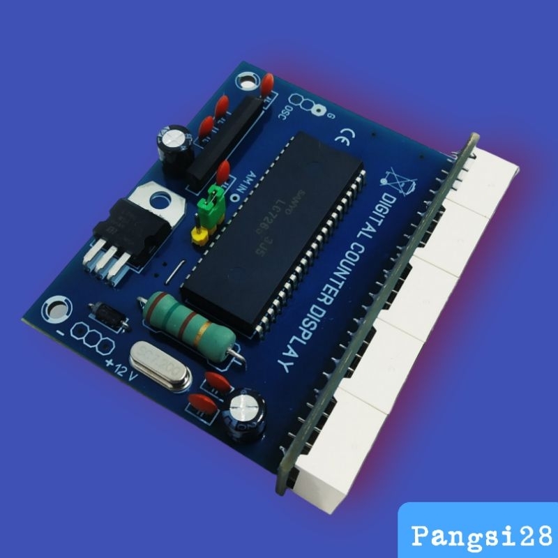 Frequency Counter FM Digital Display 5 Digit - Biru