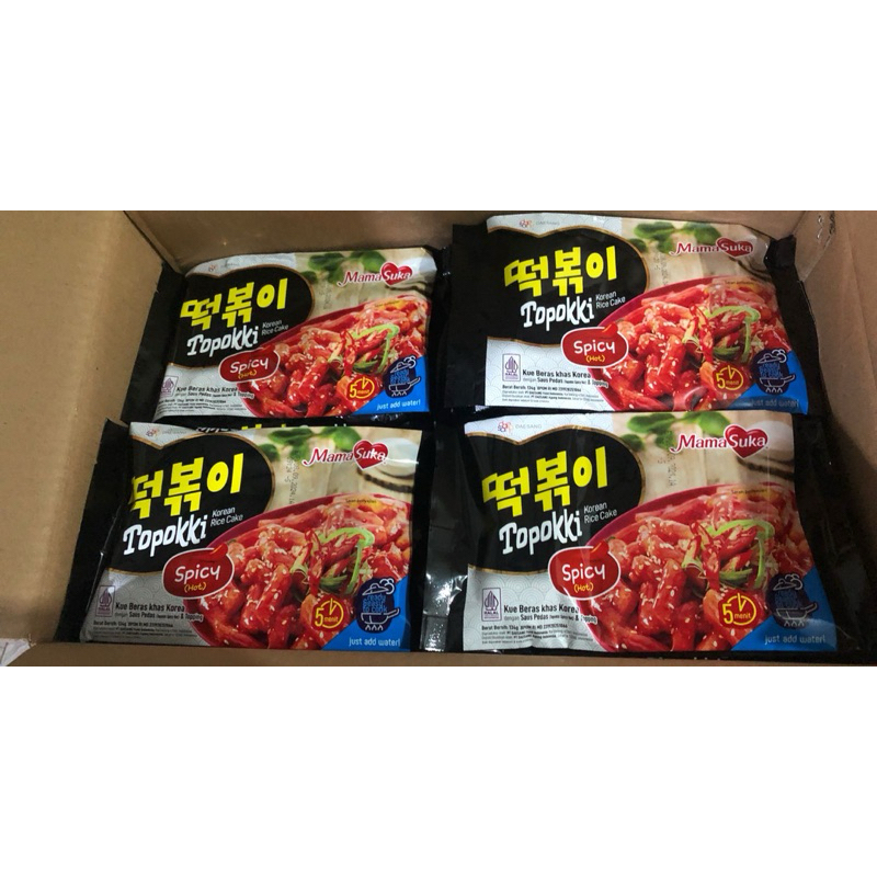 

Topokki Instan Korea Rice Cake Mama Suka Spicy 134gr
