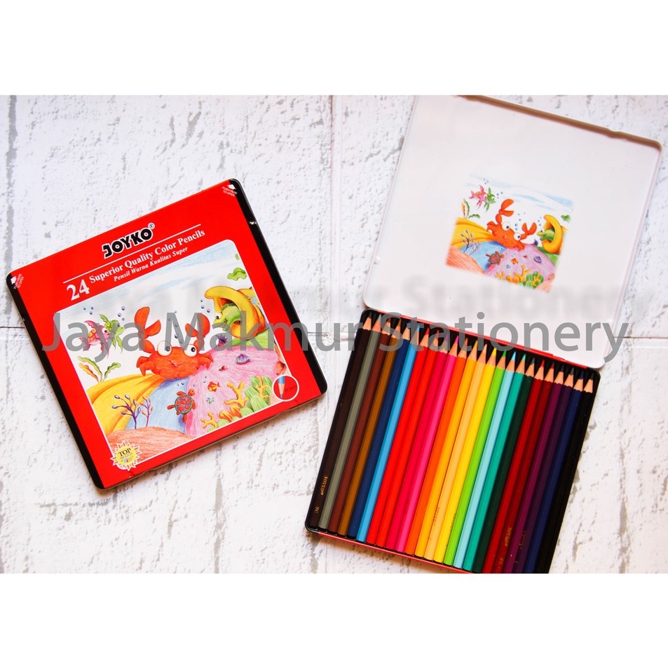 

Diskon Pensil warna joyko kaleng 24 warna CP24TC