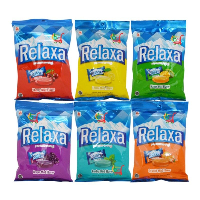 

paketan RELAXA Barley Mint Flavor, Cherry Mint Flavor, Grape Mint Flavor