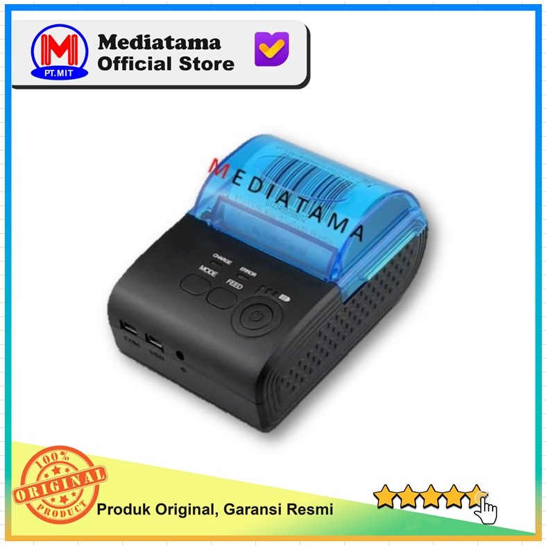 Printer Thermal 58mm Zjiang ZJ-5805DD ORIGINAL Bluetooth Mini Iware POS 5805DD