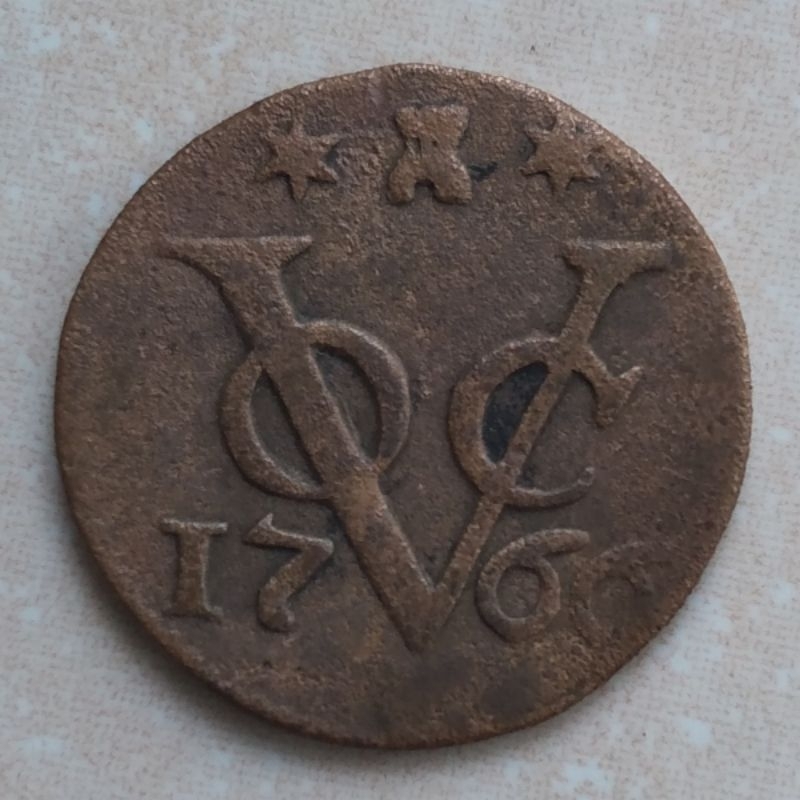 Koin Kuno VOC 1 Doit 1766 Zeeland - YN1562