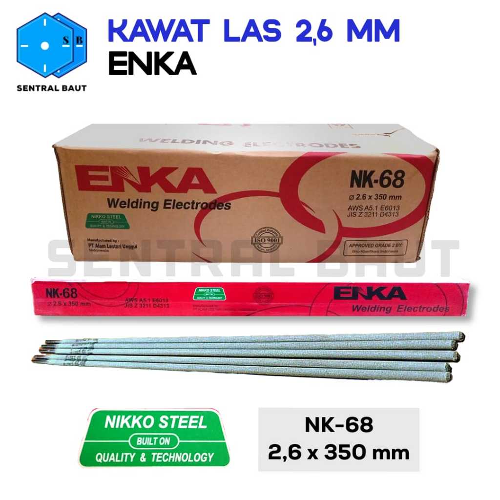 SENTRAL BAUT || Kawat Las 2,6mm ENKA
