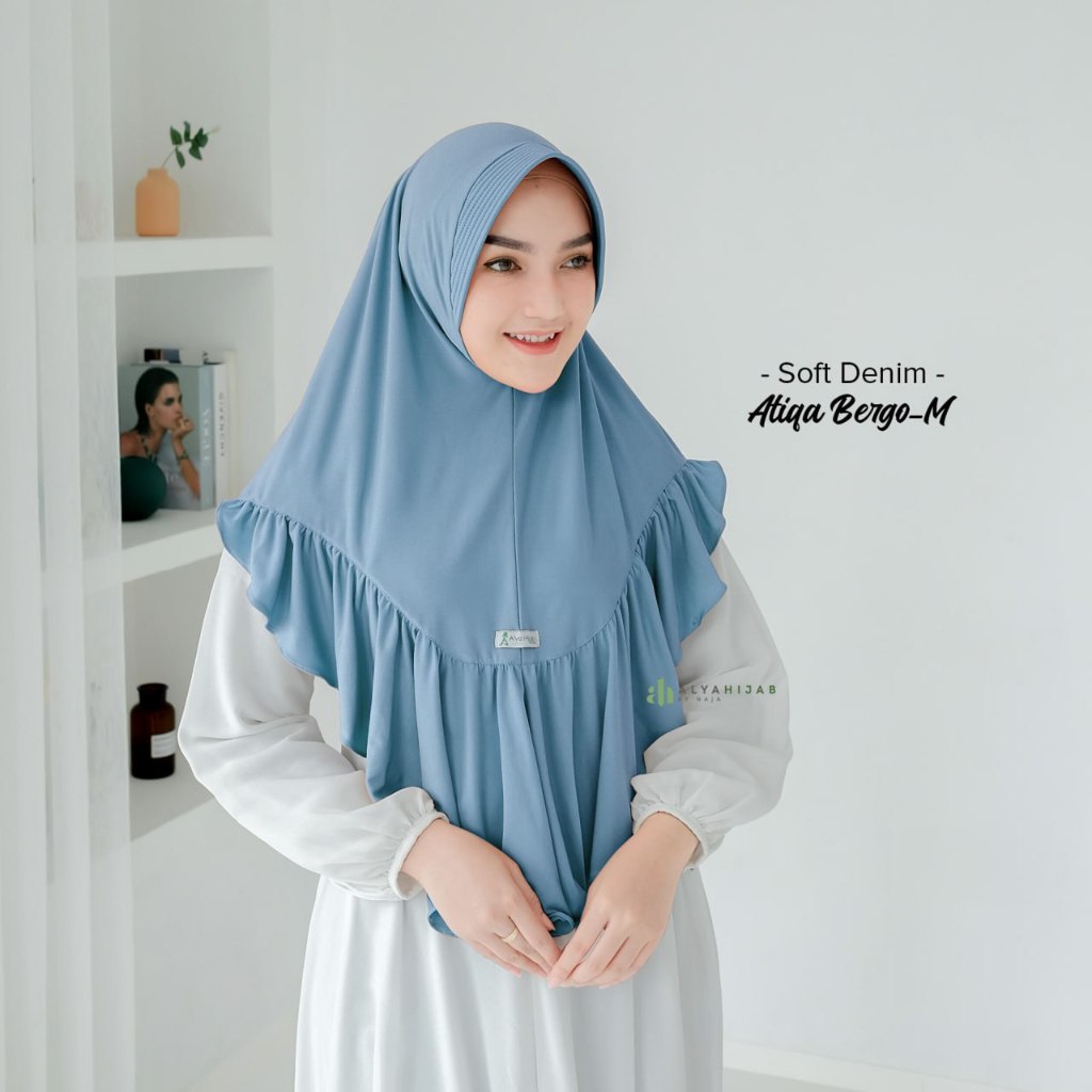 Atiqa Bergo size M - Alyahijab by Naja Bergo Instan Bahan Jersey HQ